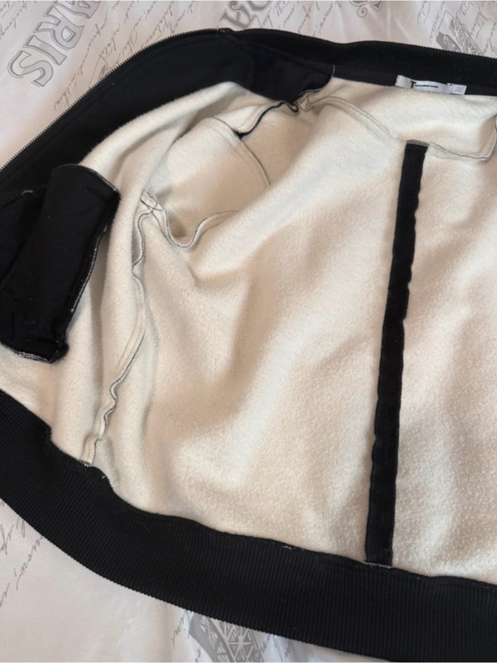 T Alexander Wang Women’s Black Zip-Front Bomber Sweater sz M🖤 - Picture 8 of 16